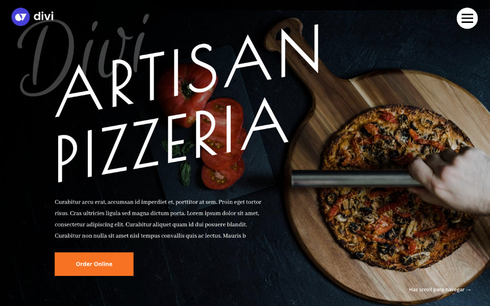 Cómo crear una página web con desplazamiento horizontal (horizontal scrolling) con divi sensible a efectos de animación