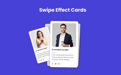 Crear un impresionante efecto de desplazamiento de tarjetas (swipe effect cards) con cualquier módulo en divi sin plugins