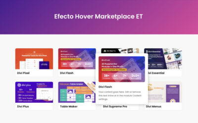 Cómo crear un efecto hover (hotspot) como el del Marketplace de Elegant Themes con divi y sin plugins