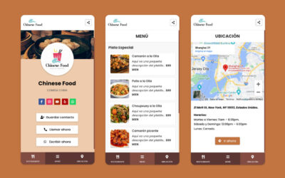 Cómo diseñar una tarjeta de presentación digital mobile first para un restaurante o negocio con divi builder