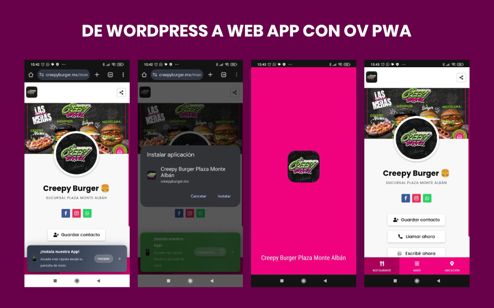 Cómo convertir cualquier página de WordPress en Apps instalables con el nuevo plugin OV PWA