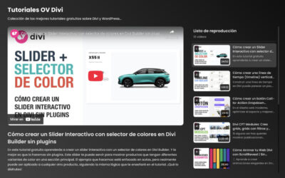 Cómo Crear una Galería de Videos con Estilo YouTube en Divi Builder (Sin Plugins)