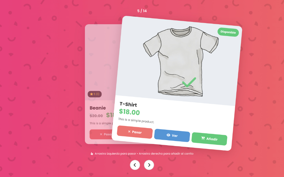Crea un Explorador de Productos Estilo Tinder para WooCommerce + Divi con OV Explore Products