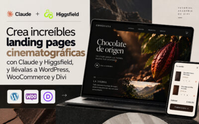 Crea increíbles landing pages cinematográficas con Claude y Higgsfield, y llévalas a WordPress, WooCommerce y Divi